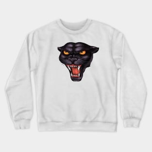 Rowdy Panther Head Crewneck Sweatshirt